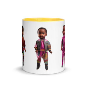 Add a splash of color to your morning coffee or tea ritual! These Black Dolls Matter® ceramic mugs are bound to spice up your mug rack.