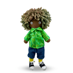 Oba™, a distinguished Black Dolls Matter® Artisanal doll. She's a testament to love, acceptance, and equality. Ages 5 and up